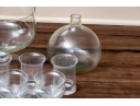 Collection Of Assorted Glassware Including Shrimp Cocktail Bowls And Cake Stand