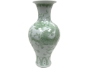 Large Chinese Dragon Relief Porcelain Vase From Lillian August