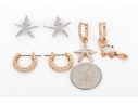 Swarovski And Swarovski Mestige Collection Of Crystal Set Earrings