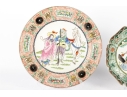 Chinese Famille Verte And Famille Rose Decorative Plates