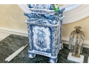 Impressive Blue And White Delft Style Ceramic Tulipiere