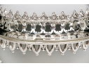 Silverplate And Glass Lidded Serving Bowl