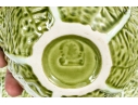 Set Of Twelve Portuguese Bordallo Pinheiro Hand-painted Cabbage Form Tureens With Underplates