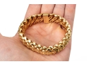 Tiffany & Co. 18k Yellow Gold Fabulous Chunky Open Basket Weave Motif Bracelet, With Box