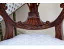 Exceptionally Carved Hepplewhite Style Open Armchair