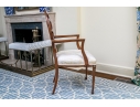 Quality Hepplewhite Style Painted Medallion Back Armchair