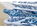 Impressive Blue And White Delft Style Ceramic Tulipiere