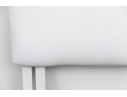 White Upholstered Camelback Headboard