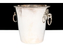 Pair Of Quality Silver Plated Ice Coolers With Loose Ring Handles