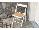 Set Of Eight Folding Chairs With Cane Seats