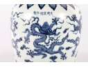 Chinese Blue And White Porcelain Dragon Jar With Xuande Mark