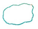 Lovely Narrow Strand Of Tumbled Turquoise Beads, With 14k And 18k Findings