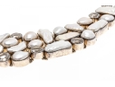 Impressive Sterling Buroque Pearl And Quartz Festooned Necklace