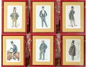 Set Of Six Leslie Matthew Ward (British, 1851-1922) Lithographic Prints