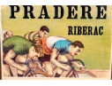 Large 1910 Pneu Hutchinson Cycles Pradere Riberac Poster