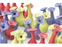 Collection Of Twelve Ceramic Floral Form Bud Vases