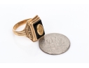 10k Yellow Gold Striking Vintage 1952 School Ring, Size 4.5