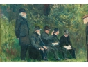 Rossiter Snyder Oil On Canvas Painting, Gathering In A Forest