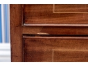 Antique Federal Mahogany Inlaid Linen Press