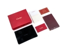 Cartier Burgundy Leather Notepad Holder, Must De Cartier, With Box