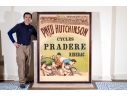 Large 1910 Pneu Hutchinson Cycles Pradere Riberac Poster