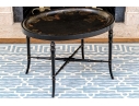 Antique Chinoiserie Tole Tray Top Table