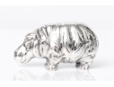 Buccellati Sterling Silver Miniature Charming Standing Hippo, Retail $670