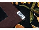Hermès Striking Fall Leaves Motif Brown And Black Toned Silk Scarf