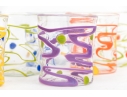 Collection Of Fourteen Peàn Doubulyu Wackie Dot Glass Tumblers