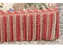 Custom Upholstered Club Chair With Bullion Fringe