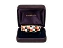 Tiffany & Co. 18k Yellow Gold Angela Cummings Wonderful Inlaid Wave Bangle, With Box