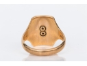 10k Yellow Gold Striking Vintage 1952 School Ring, Size 4.5