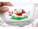 Thirty-One Piece French St. Clement Hand-Painted Ceramic Dining Service