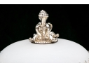 Silverplate And Glass Lidded Serving Bowl