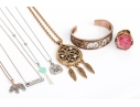 Alex + Ani Collection Of Necklace, Ring And Bracelet Jewelry Pieces