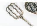 Assembled Collection Of 800 And Silver Plated Serving Pieces, 4.43 Ozt.
