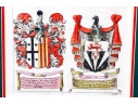 Three Decorative Prints Of Heraldic Coats Of Arms