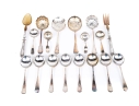 A FIne Group Of Serving Utensils, 18 Pieces
