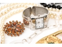Collection Of Assorted Fashion And Costume Jewelry Pieces, Including Lee Angel And Monet