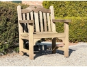 Pair Of Smith & Hawken Teak Armchairs