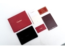 Cartier Burgundy Leather Notepad Holder, Must De Cartier, With Box