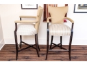 Pair Of Custom Upholstered Barstools