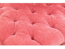 Quality Oversized Custom Upholstered Mahogany Ottoman