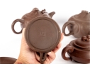 Collection Of Five Traditional Chinese Yixing Zisha Clay Teapots