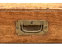 Antique Mahogany And Brass Trunk