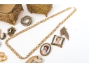 Collection Of Fashion And Limoge Brooches, Necklace And Two Jewelry Boxes