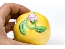 Herend Hand-Painted Porcelain Lidded Lemon Form Box 