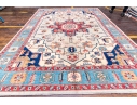 PREMIUM HAND-KNOTTED WOOL PAKISTAN KAZAK CARPET, 9' X 11'-8