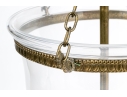 Elegant Glass And Brass Pendant Light