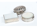 Collection Of Six Pillboxes, Including Two English Sterling And One French 800 Silver